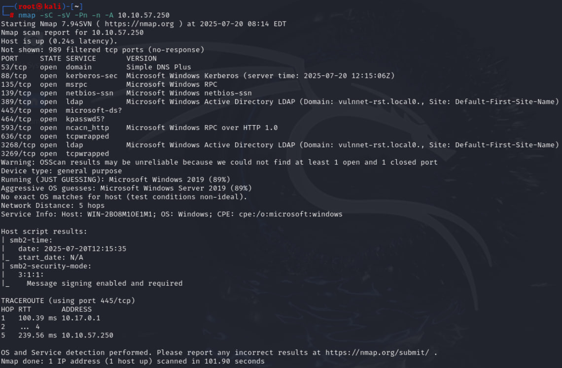 Nmap Scan Results