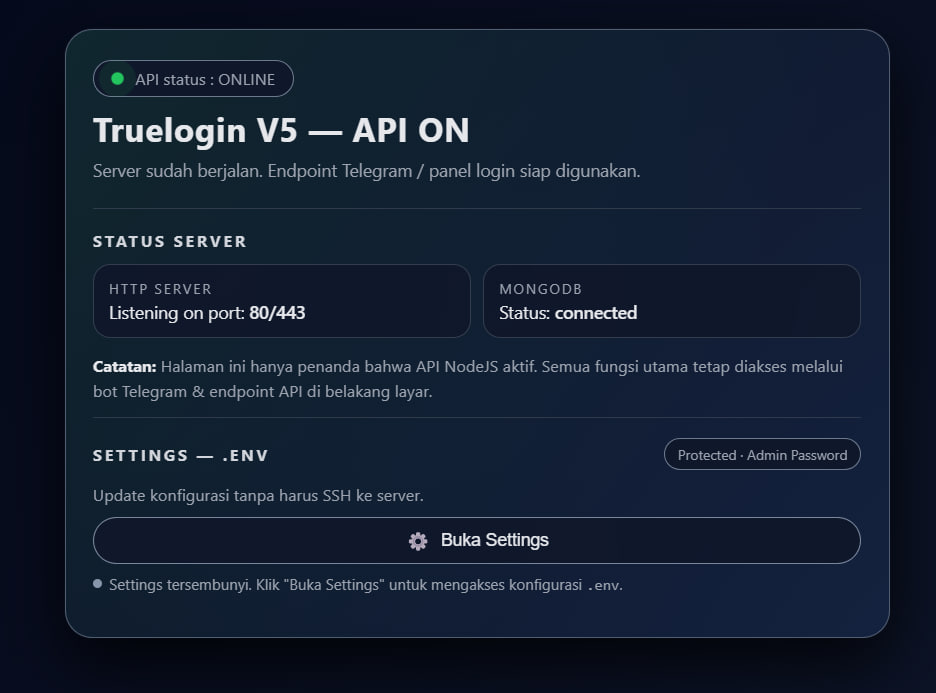 Truelogin V5 C2 Panel Exposed